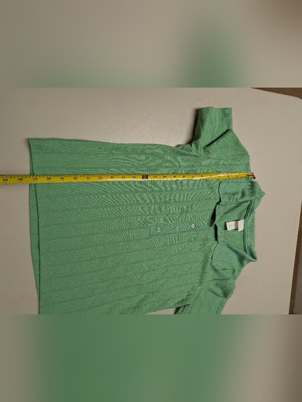 H&M Green Ribbed Polo - Picture 8 of 9